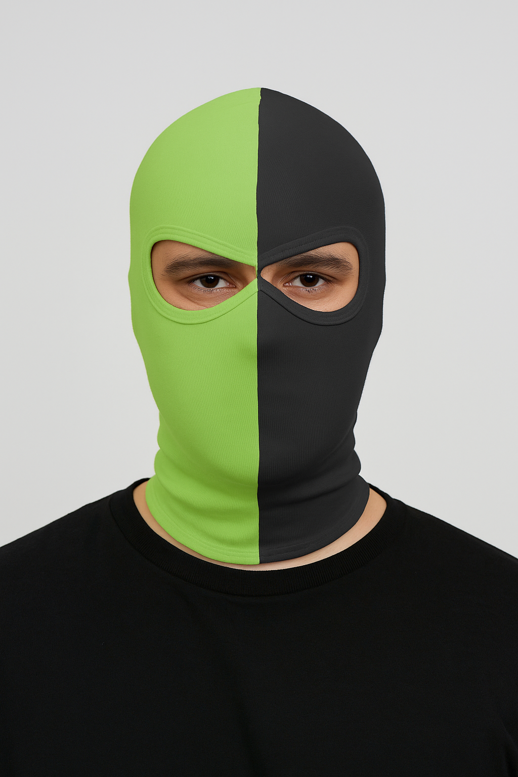 Groen-Zwarte balaclava