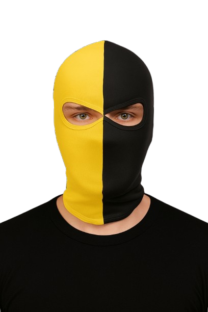 Geel-Zwarte balaclava