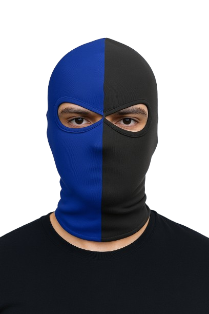 Blauw-Zwarte K.V. balaclava