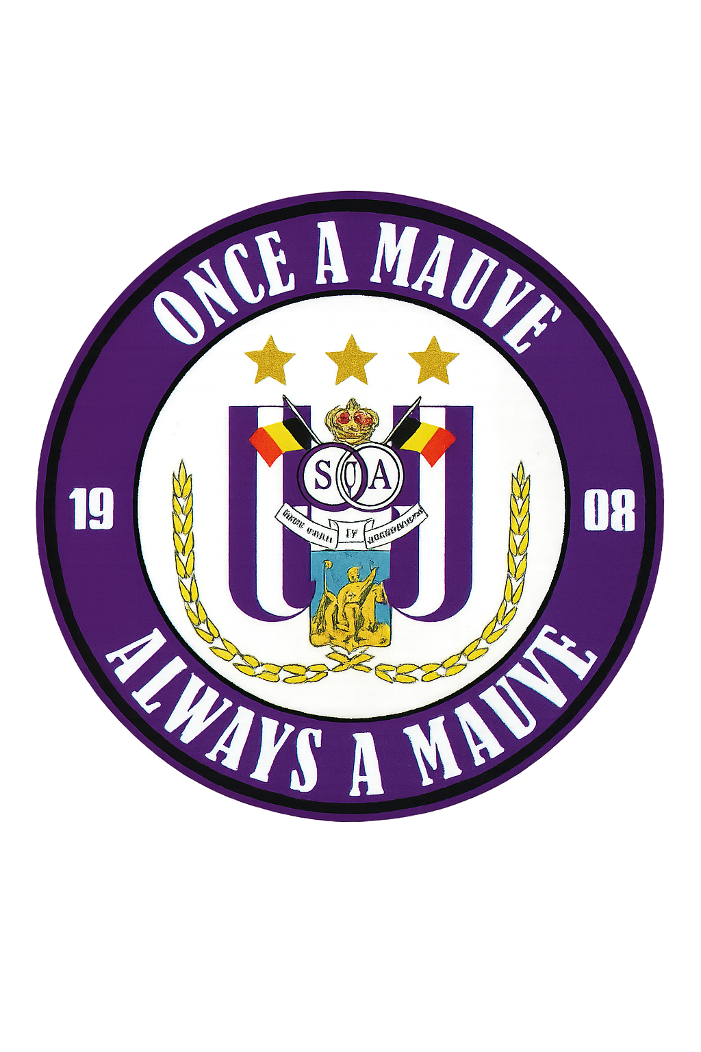 25x R.S.C. Anderlecht stickers