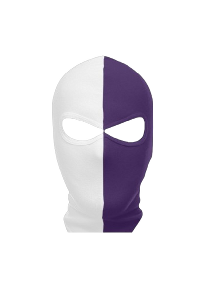 Wit-Paarse balaclava