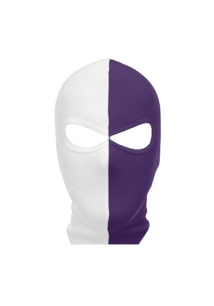 Wit-Paarse balaclava