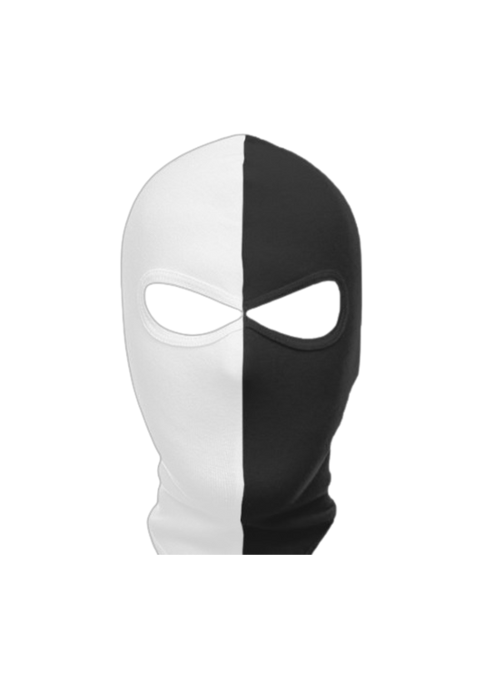 Wit-Zwarte balaclava