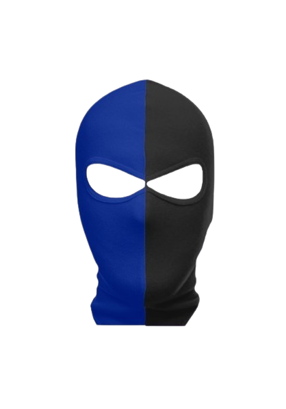 Blauw-Zwarte K.V. balaclava